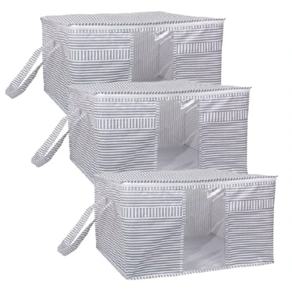 باکس لباس آلاس مدل پنجره دار سایز لارج بسته 3 عددی