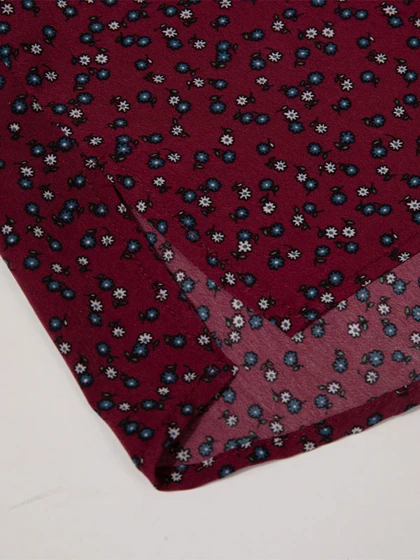 تونیک زنانه سایز بزرگ کرپ طرحدار آستین بلند 50103