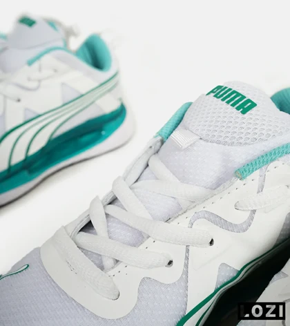 کفش کتانی ورزشی مردانه و زنانه سفید سبز PUMA
