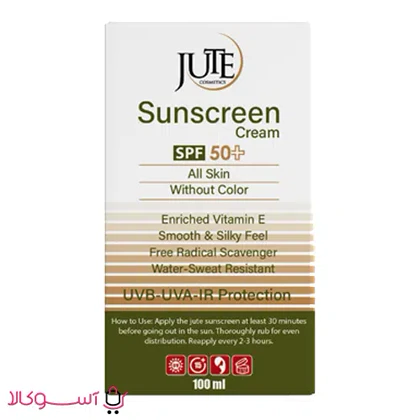 کرم ضد آفتاب ژوت پمپی مناسب انواع پوست مدل without color حجم 100 میل