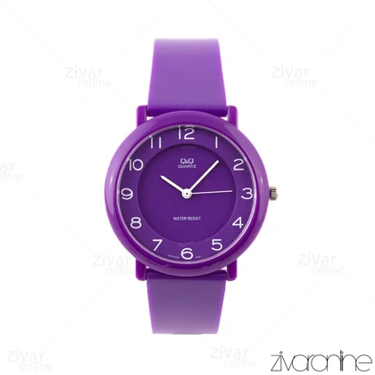 ساعت کیو اند کیو زنانه بنفش صفحه بنفش 102149
