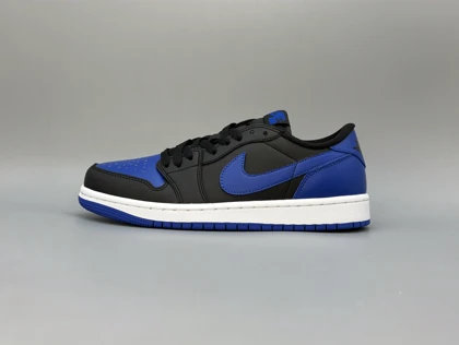 کتانی نایکی جردن1لو بلک رویال/Nike Air Jordan 1 low