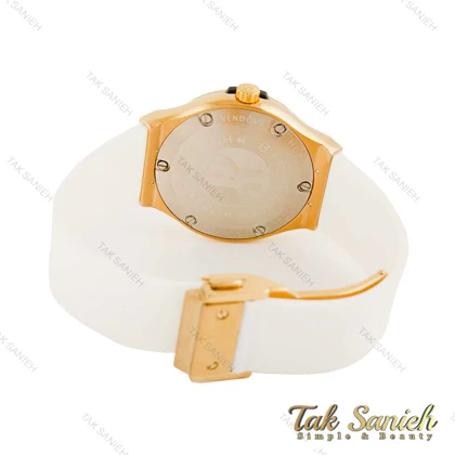 ساعت هابلوت زنانه طلایی فول نگین سفید Hublot-4496-L