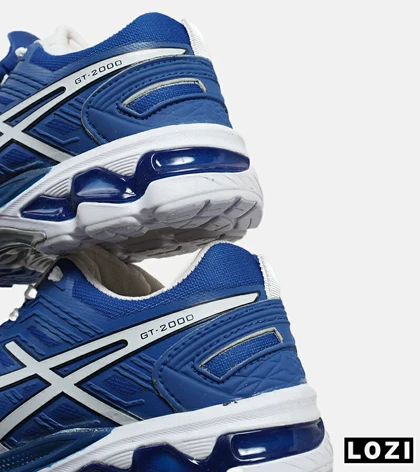 کفش کتانی مردانه آبی سفید ASICS GT 2000