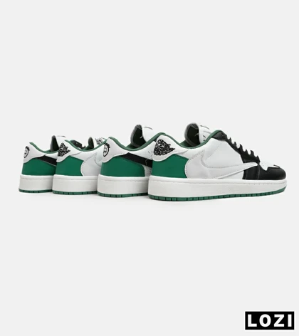 کفش کتانی مردانه سفید مشکی سبز NIKE travis scott