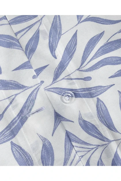 سرویس روتختی دو نفره English Home مدل Leaf Dream ساده - آبی