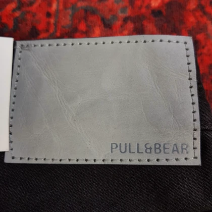 شلوار جین مردانه بگ استایل مشکی pull & bear کد 317 سایز 30