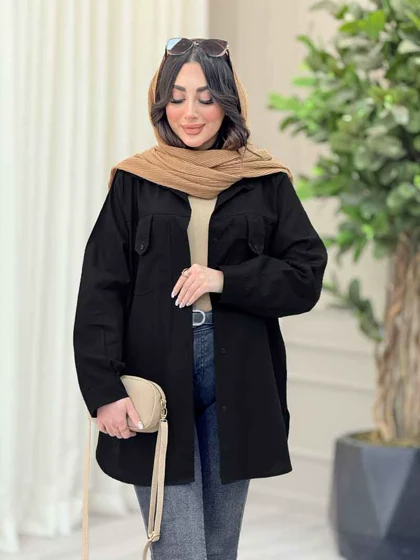 مانتو جیب پاگن برش‌دار