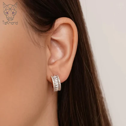 گوشواره ژوپینگ حلقه‌ای مارکیس دیاموند