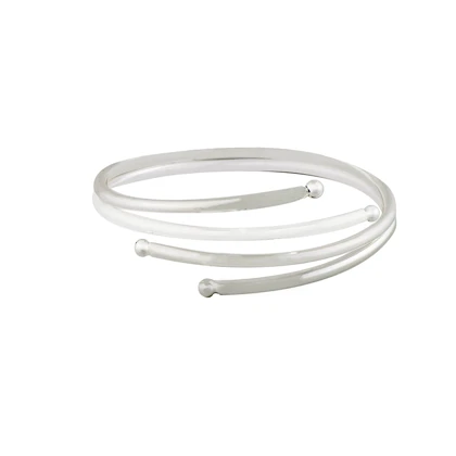 بنگل زنانه فشن آبکاری نقره