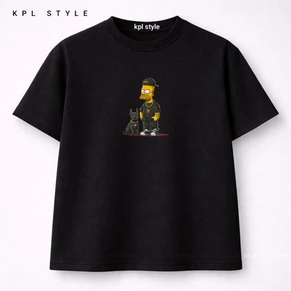 تیشرت باکسی طرح سیمپسون‌ها 100٪ پنبه | کد 1383