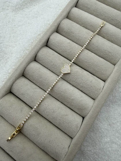 دستبند قلب ظریف