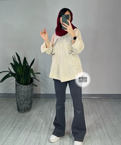 مانتو کتان پارمیس