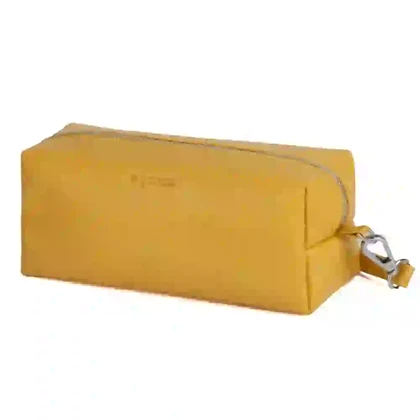 کیف آرایشی زنانه چرم کروکو مدل آنجل