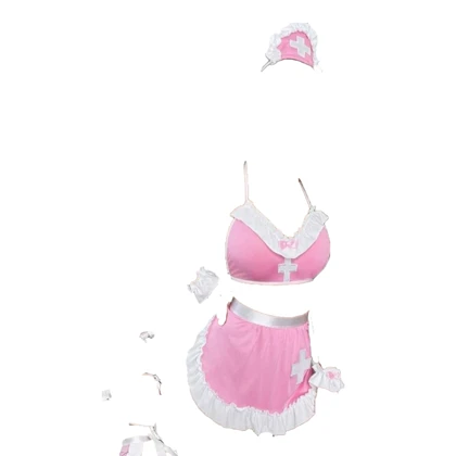 کاستوم فانتزی سفید صورتی برند مایلا کد 8006