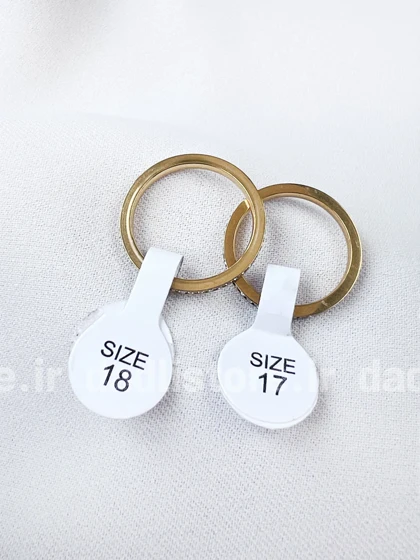 رینگ استیل نگین‌دار