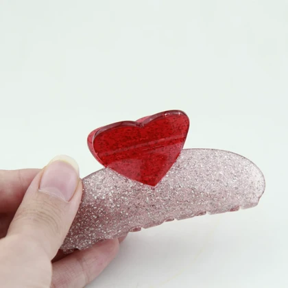 کلیپس مو زنانه مدل قلب