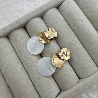 گوشواره صدف پولکی