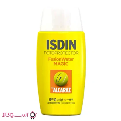 کرم ضدآفتاب فیوژن واتر مجیک ایزدین مدل alcaraz حجم 50 میل