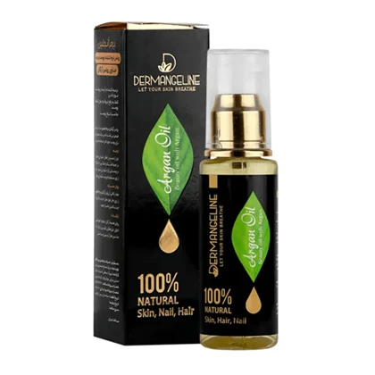 روغن آرگان نرم کننده پوست و مو و ناخن درمنجلین 60 میل