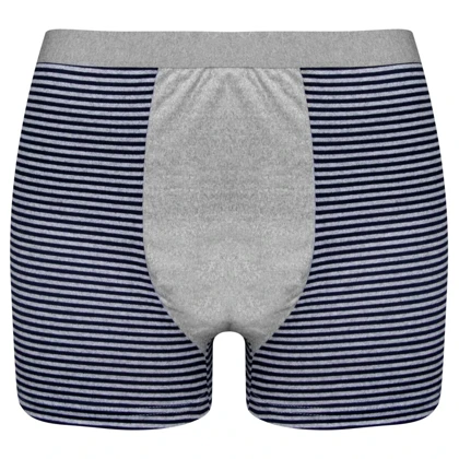 شورت پادار مردانه ملانژ راه راه کد 105207