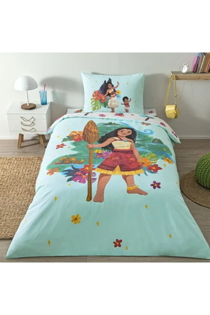 سرویس روتختی یک نفره Taç مدل Disney Moana پنبه - چندرنگ
