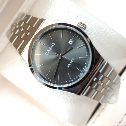 ساعت مچی مردانه کاسیو گادفادر بند متصل سیلور صفحه دودی