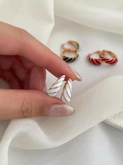 گوشواره میناکاری ژوپینگ