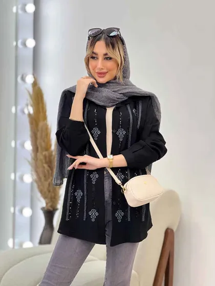 شومیزی جلو پولک دوزی