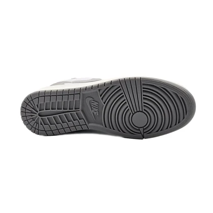 کفش کتانی اسپرت مردانه رنگ سفید طوسی مدل نایک NIKE Jordan 1 low