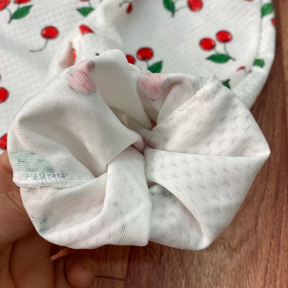 بلوز شلوار تل نوزادی مدل آلبالو