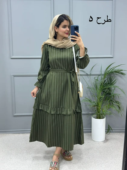 پیراهن مانتویی آریانا ( بدون کمربند )