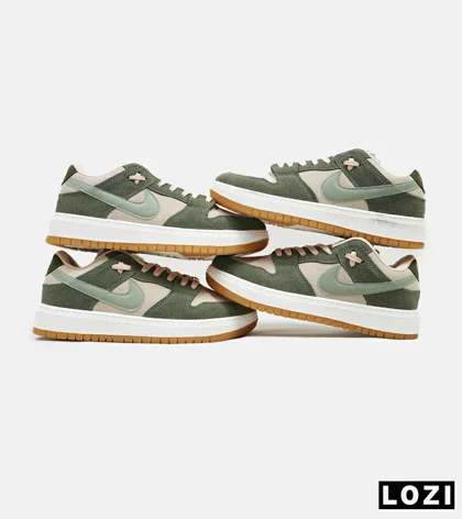 کفش کتانی مردانه سبز کرم نایک NIKE SB