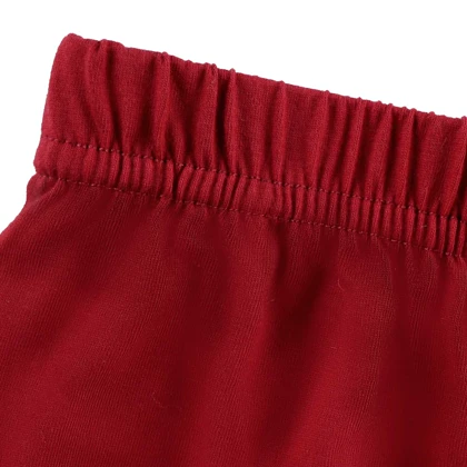 شورت پادار پنبه کش لیفه ای (تک عددی) زرشکی