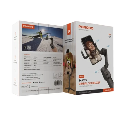 گیمبال سه محوره پرودو مدل PORODO 3-AXIS GIMBAL STABILIZER PDLFST127BK