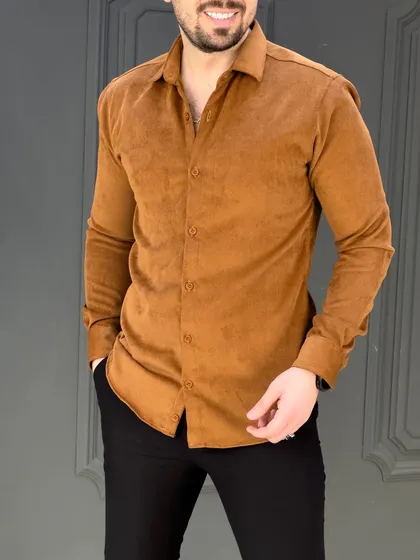 پیراهن 030803 ZARA آجری