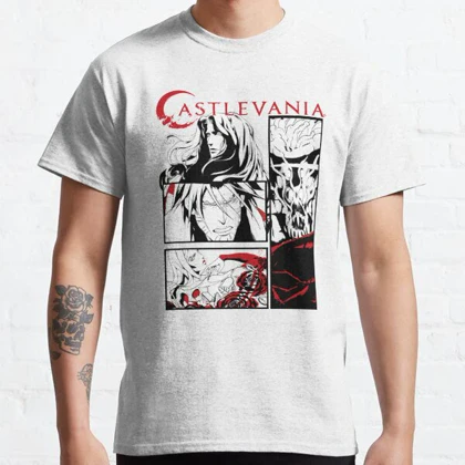 تیشرت کسلوانیا | تیشرت castlevania طرح Black &amp; White Comic Panels کد 127493