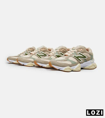 کفش کتانی زنانه کرم سبز NEW BALANCE 9060