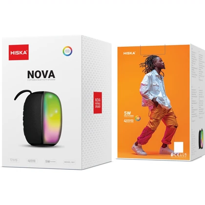 اسپیکر بلوتوثی هیسکا HISKA مدل B41 با نورپردازی RGB