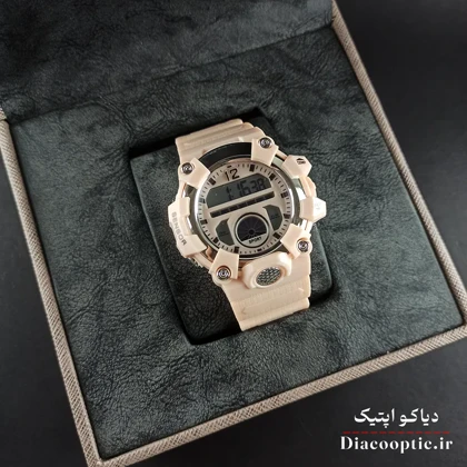 ساعت مچی دخترانه دیجیتالی برند جی شاک مدل G1267 بند رابر
