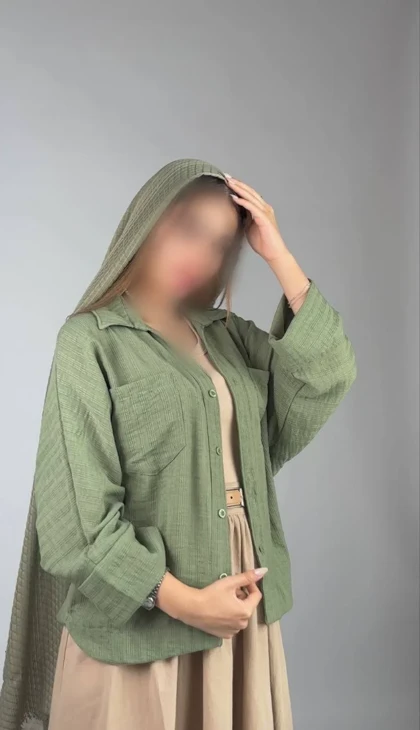 شومیز دوجیب مدل آیتن کد 50249