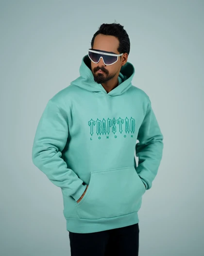 هودی مردانه دورس سه‌نخ طرح Trapster London