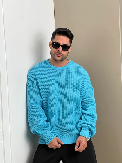 بافت باکسی یقه گرد