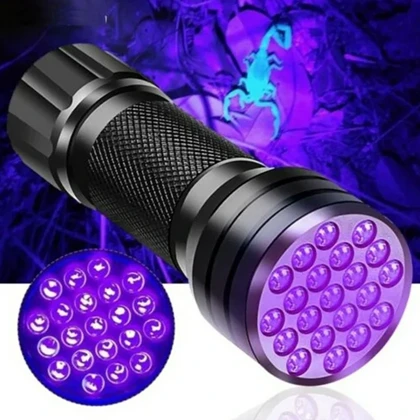 چراغ قوه UV مدل LED Scorpion Flashlight باتری خور