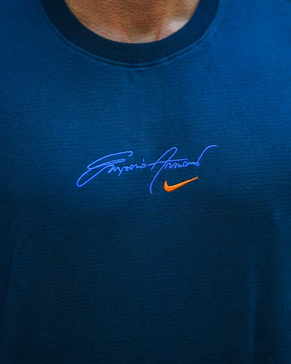 رکابی ورزشی وست NIKE سرمه ای