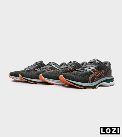 کتانی بزرگ پا خاکستری نارنجی ASICS GEL-KAYANO 27