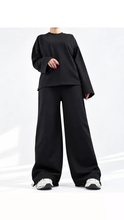 ست بلوز و شلوار لش زنانه 200545