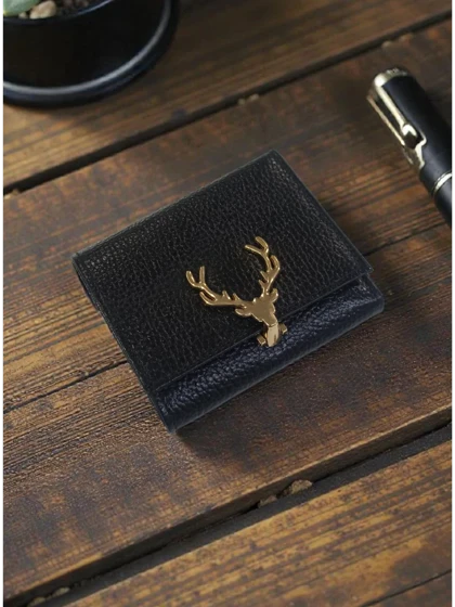 کیف پول دخترانه چرم طبیعی مدل سه لت