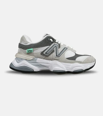 کفش کتانی مردانه و زنانه سفید طوسی NEW BALANCE 9060