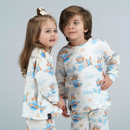 بلوز شلوار راحتی پسرانه و دخترانه